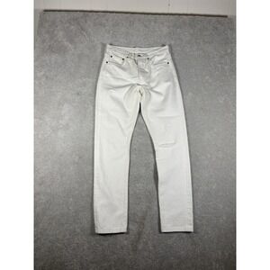 Levi's‎ 501 S Premium Jeans Women's 28x30 Straight Button Fly White